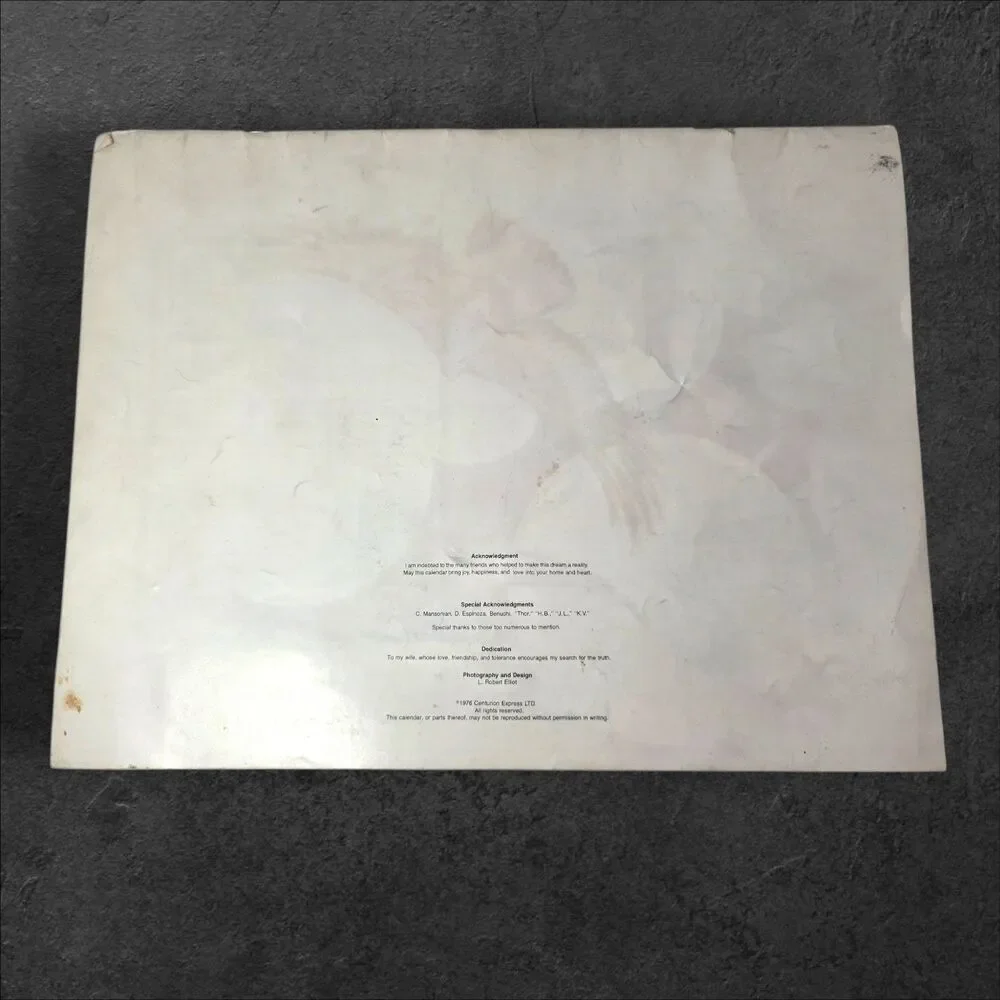 1977 Connoisseur's Cannabis Calendar Limited Edition Suitable Framing Clean
